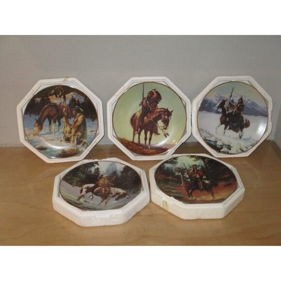 Wholesale The Last Warriors Plate Collection Vintage Lot of 5 With Certificates - Picture 1 of 12